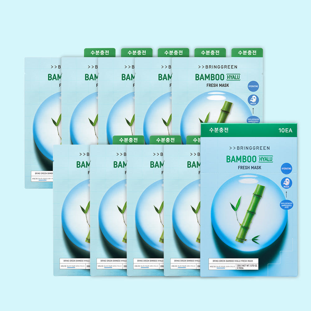 Bringgreen Bamboo Hyalu Fresh Mask 10P