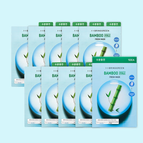 Bringgreen Bamboo Hyalu Fresh Mask 10P