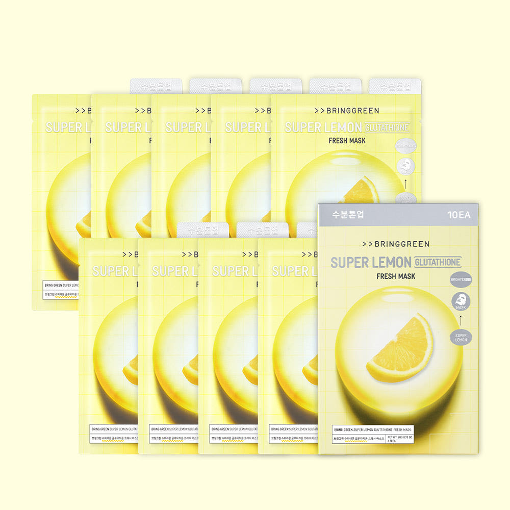 Bringgreen Super Lemon Glutathione Fresh Mask 10P
