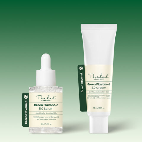 THE LAB by blanc doux Green Pla Pore Soothing Set - Serum 30ml + Cream 50ml