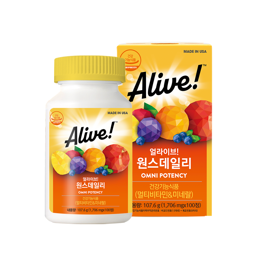 Alive Once Daily Multi Family Vitamin (100 Tablets) Imported