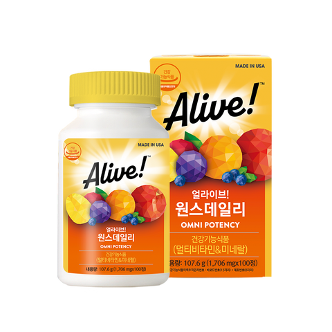 Alive Once Daily Multi Family Vitamin (100 Tablets) Imported