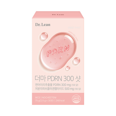 Dr. Lean Derma PDRN 300 Shot Oral Salmon PDRN & Low-Molecular Collagen 6-Month (30 Sachets x 6)