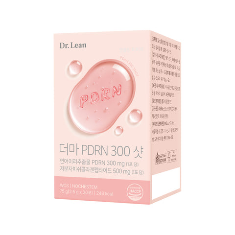 Dr. Lean Derma PDRN 300 Shot Oral Salmon PDRN & Low-Molecular Collagen 6-Month (30 Sachets x 6)