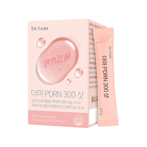 Dr. Lean Derma PDRN 300 Shot Oral Salmon PDRN & Low-Molecular Collagen 6-Month (30 Sachets x 6)