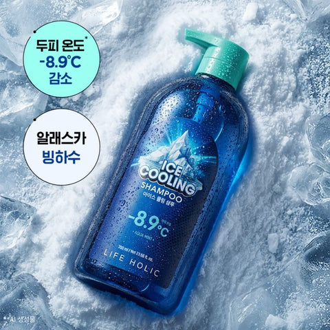 Milk Baobab Lifeholic Ice Cooling Shampoo & Body Wash 2-Piece Set 1.2L Mint Scent