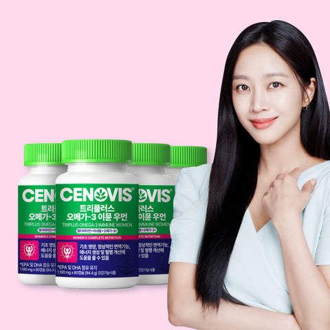 Cenovis Immune Multivitamin Mineral TriplePlus Women Omega-3 1180 mg x 80 Capsules (4 Pack)