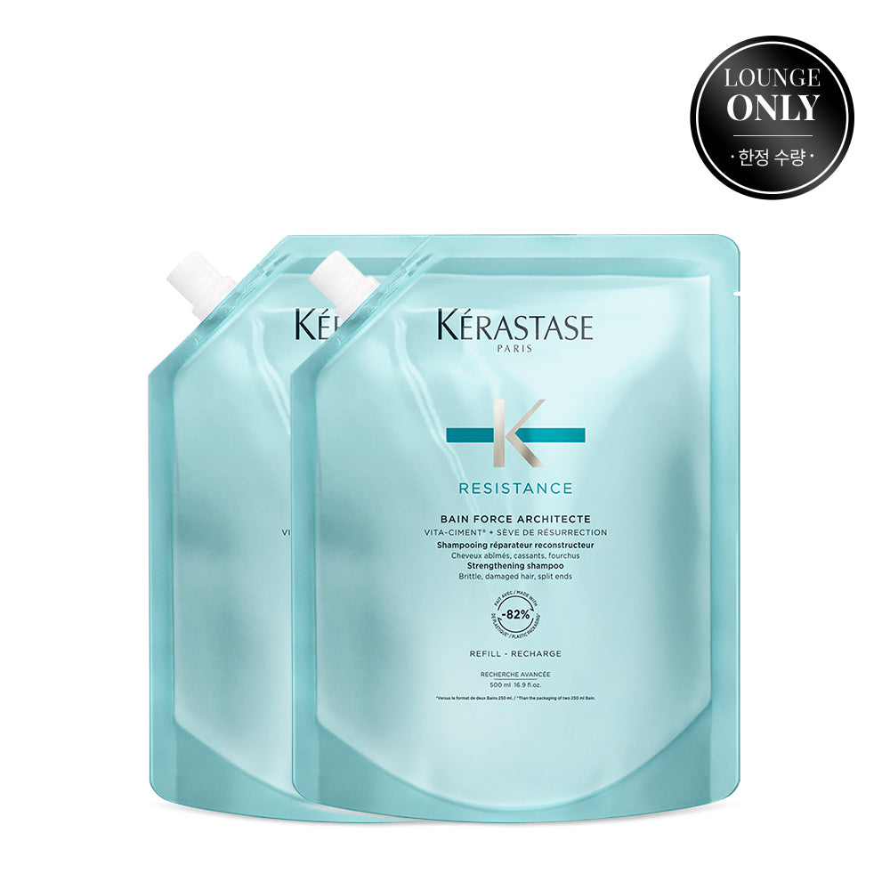 Kerastase Bain Force Architect Shampoo 1 L (2 x 500 ml refill)