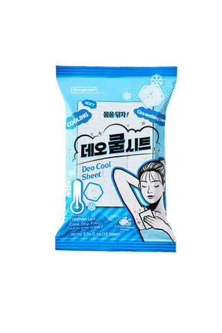 DongKook Pharmaceutical Madeca Deo Cool Body Wipes 15 sheets x5 (75) or x10 (150) Musk Scent
