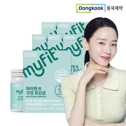 DongKook MyFit B Oral Probiotic Chewable Candy Mint Sugar-Free 30 Tablets