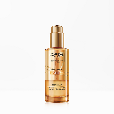 L'Oreal Paris NEW Extraordinary Oil Heat-Protecting Hair Milk 90ml (+7ml)