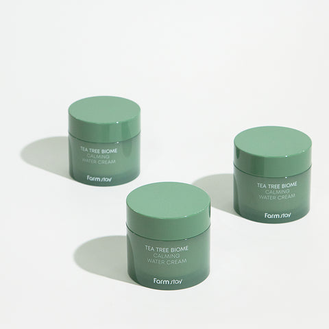 Farmstay Tea Tree Biome Calming Water Cream 80ml (3 Pack)