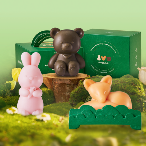 Donggubat Forest Animals Perfume Bar 4-Piece Set