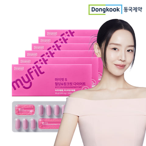 DongKook MyFit S Pink Fit Diet Supplement with Green Tea Catechins & Banaba Leaf Extract 28 tablets (6 Pack)