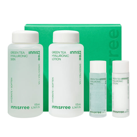 Innisfree Green Tea Seed Hyaluronic 2-Piece Skincare Set - Skin & Lotion