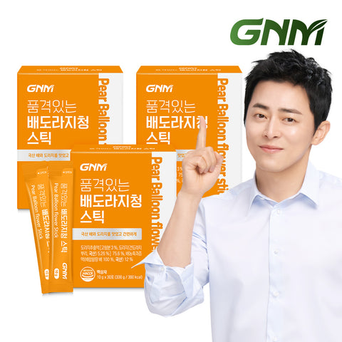 GNM Pear & Doraji Syrup Sticks (3 Pack, 90 Sticks, 10g each)