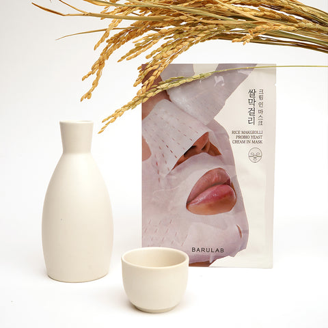 Barulab Rice Makgeolli Probiotic Yeast Cream-in Mask 5sheets
