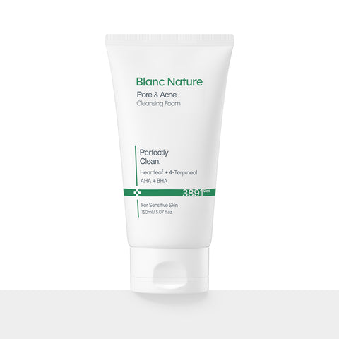 Blancnature Acne-Functional Cleansing Foam 150ml (Jeju Organic Green Tea)