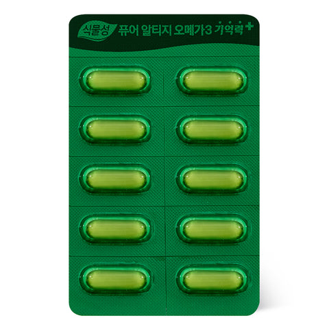 Koreaeundan Plant-Based Pure rTG Omega-3 Memory+ 60 Capsules (3 Pack)