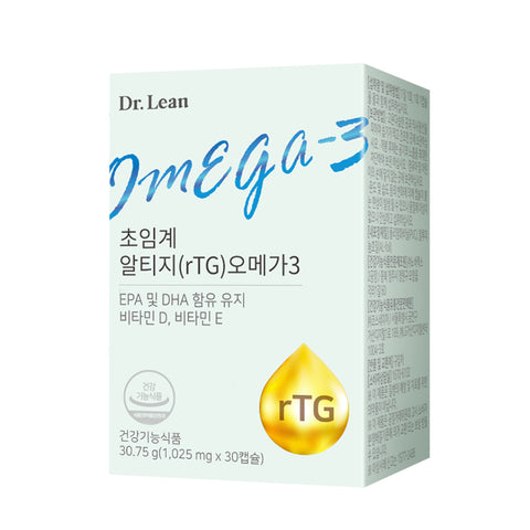 Dr. Lean Supercritical rTG Omega-3 1025mg x 30 Capsules 12-Pack (12-Month Supply)