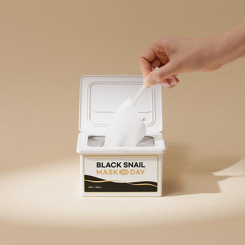 Rire Black Snail Mask - 30-Day Vegan Sheet (30 Sheets)