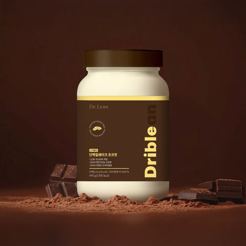Dr. Lean Driblin Protein Shake WPI & Isolated Soy Protein Chocolate 490g x4 (Includes Shaker)
