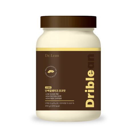Dr. Lean Driblin Protein Shake WPI & Isolated Soy Protein Chocolate 490g x4 (Includes Shaker)