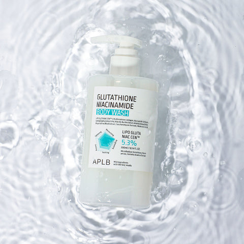 APLB Glutathione Niacinamide Body Wash - Mild Acidic, High-Moisture Back Acne Care, 300ml (3 Pack)
