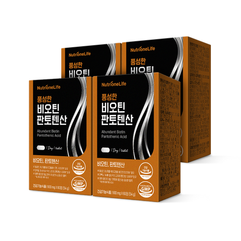 Nutrione Biotin & Pantothenic Acid 60 Capsules (4 Pack)