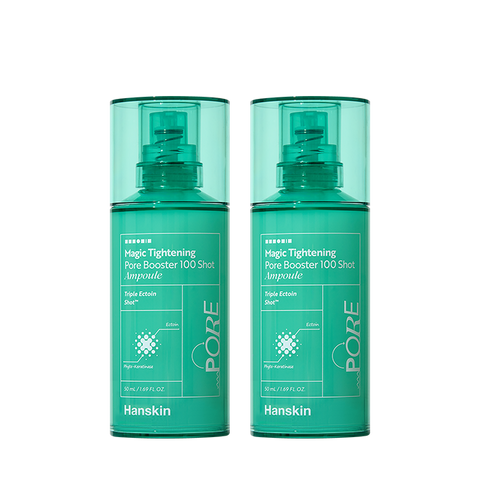 Hanskin Magic Tightening Pore Booster 100-Shot Ampoule 50ml (2 Pack)