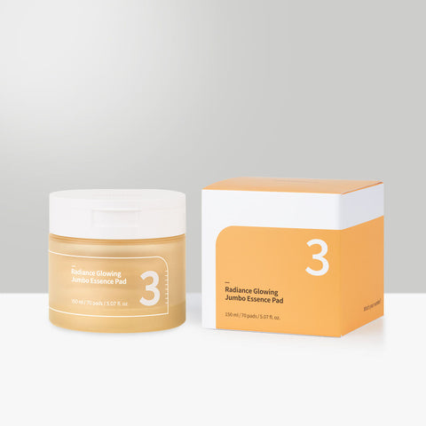 numbuzin No.3 Radiance Glowing Jumbo Essence Pads 70P Double Pack