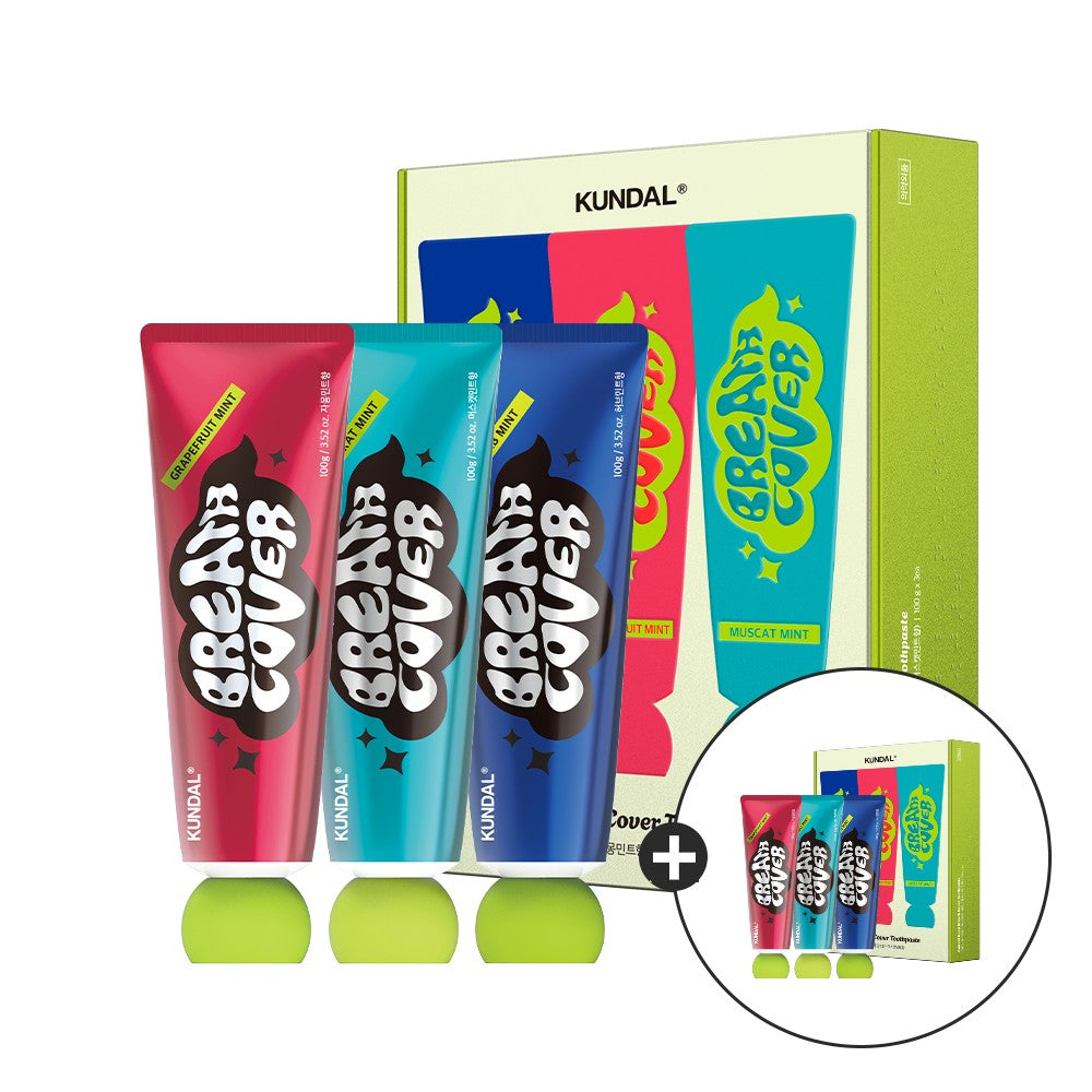 Kundal Pure Refreshing Toothpaste 100g (3-Tube), 2 Pack