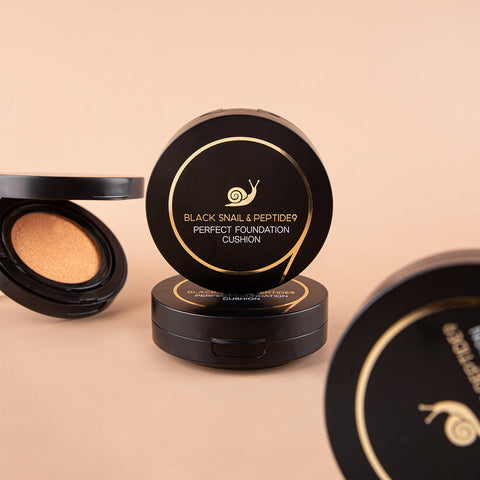 Farmstay Black Snail & Peptide9 Perfect Foundation Cushion 15g