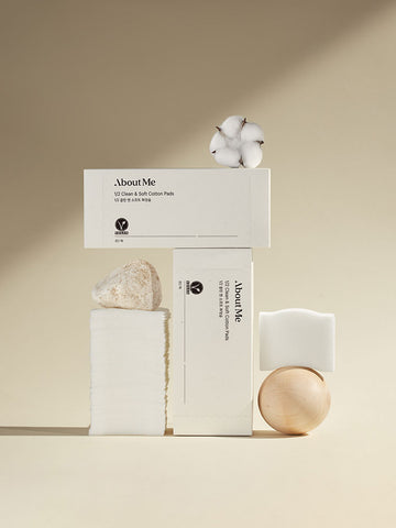 About Me 1/2 Clean & Soft Cotton Pads 80sheets