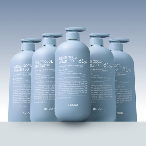 Byour Beer Yeast 810,000 PPM Cooling Hair Loss Shampoo 1017ml (2 Pack)