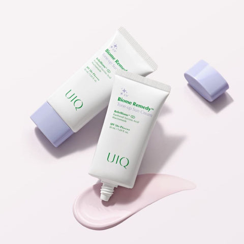 UIQ Biome Remedy Tone-Up Sun Cream 50ml - 4-Piece Set (Purple & Green)