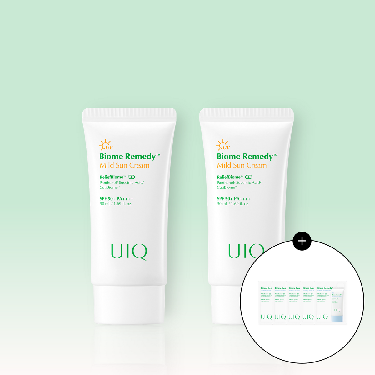 UIQ Biome Remedy Mild Sun Cream 50ml x 2