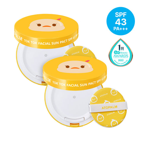 Atopalm Tok Tok Facial Sun Pact 15g (2 Pack)