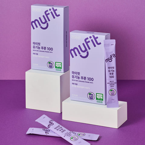 DongKook MyFit Organic NFC Prune 100 Concentrate Juice Pouch 280ml (1 Box)