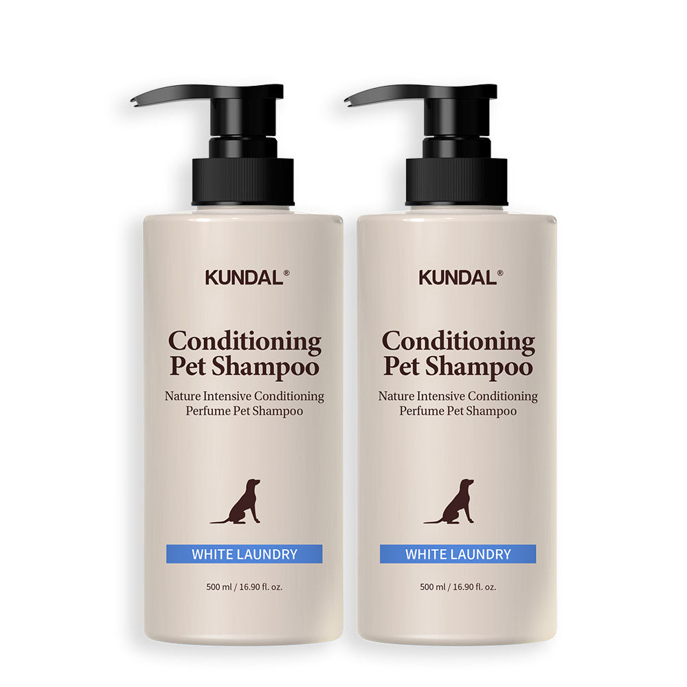 Kundal Nature Intensive Conditioning Perfume Pet Shampoo 2 Pack White Laundry 500ml