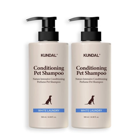 Kundal Nature Intensive Conditioning Perfume Pet Shampoo 2 Pack White Laundry 500ml