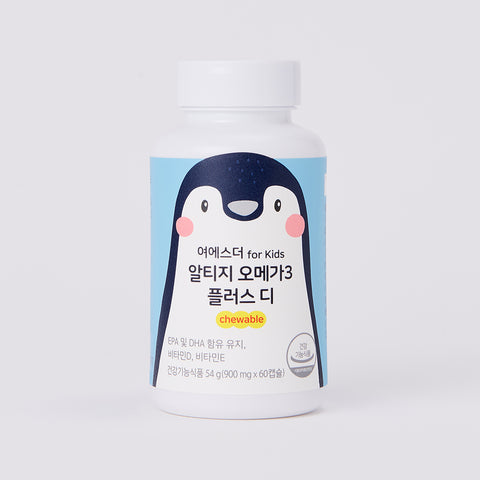 Esther Formula for Kids rTG Omega-3 Plus D Chewable 600 mg 60 Capsules 20 Units