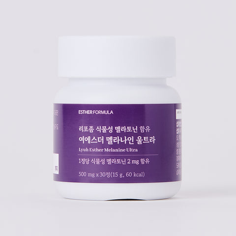 Esther Formula Melanain Ultra Liposomal Plant Melatonin 2 mg per Tablet 30 Tablets (Pack of 10)