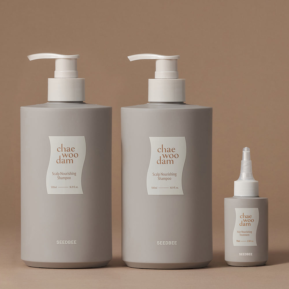 Seedbee Chaudam Shampoo 500ml (2 Pack) + 70ml Treatment Gift