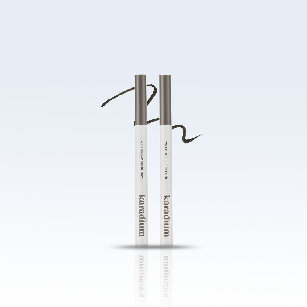 Karadium Waterproof Brush Eyeliner Black (1+1)