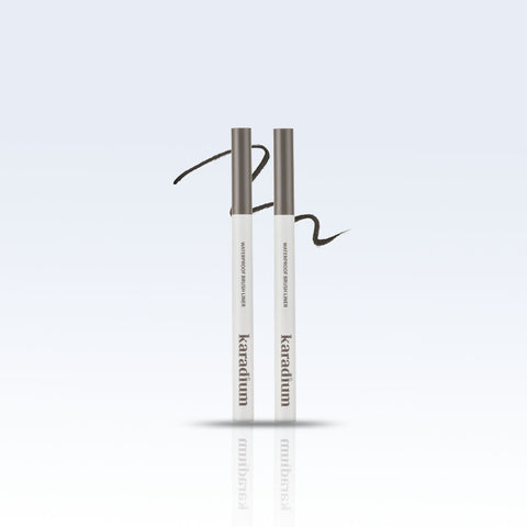Karadium Waterproof Brush Eyeliner Black (1+1)