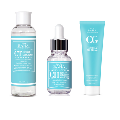 Cos De BAHA Centella Asiatica CICA Hydrating Soothing 3-Piece Set