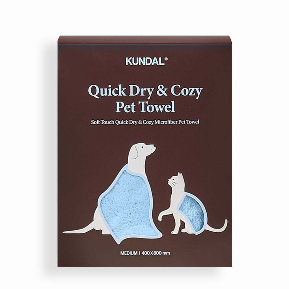 Kundal Soft Touch Quick-Dry & Cozy Ultra Microfiber Pet Towel