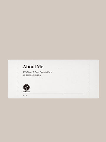 About Me 1/2 Clean & Soft Cotton Pads 80sheets