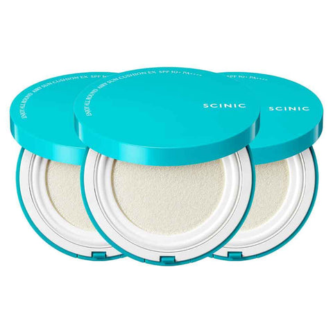 Scinic Enjoy Airy Moist Big Sun Cushion 25g Tone-up Cooling Mineral (3 Pack)